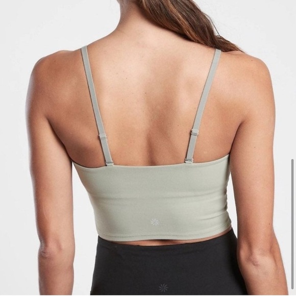 Athleta Cinch Longline Bra D-DD in Sage - Picture 2 of 6